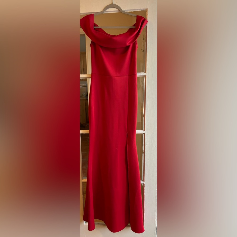 Off The Shoulder High Split Formal Maxi Dress. Si… - image 1